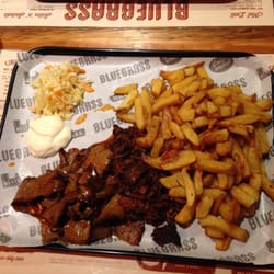 Bluegrass - Beef brisket with burnt ends, chips and 'slaw.