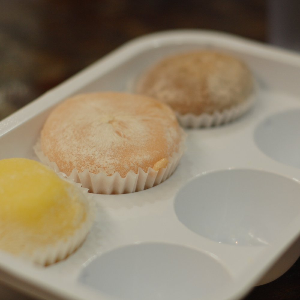 Mochi - Mochi - mango, strawberry, and I don't remember. - Ice Cream & Frozen Yogurt Near Me - Irvine, California Mochi - Mochi - mango, strawberry, and I don't remember. - Ice Cream & Frozen Yogurt Near Me - Irvine, California