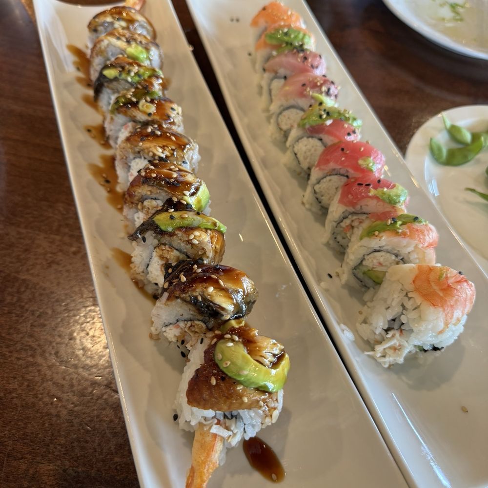 Tappi Sushi Lounge - Rainbor Roll and Flying Dragon Roll - Sushi Bars Near Me - La Mesa, California Tappi Sushi Lounge - Rainbor Roll and Flying Dragon Roll - Sushi Bars Near Me - La Mesa, California
