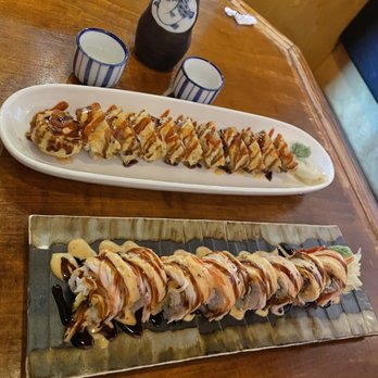 Sushi Cafe - Top: Arlington roll Bottom: paradise roll - Japanese Near Me - Arlington, Texas Sushi Cafe - Top: Arlington roll Bottom: paradise roll - Japanese Near Me - Arlington, Texas