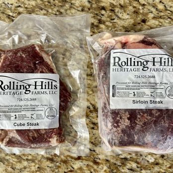 Rolling Hills Heritage Farm - Cube steak and sirloin steak - Farms Near Me - Templeton, Pennsylvania Rolling Hills Heritage Farm - Cube steak and sirloin steak - Farms Near Me - Templeton, Pennsylvania