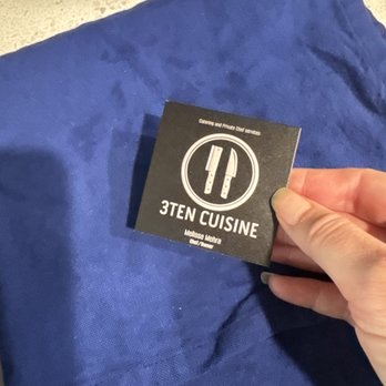 3ten Cuisine - Her business card - Caterers Near Me 3ten Cuisine - Her business card - Caterers Near Me