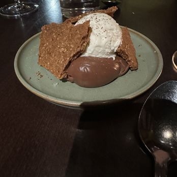 Casa Mono - Chocolate Ganache dessert - Spanish Near Me - New York, New York Casa Mono - Chocolate Ganache dessert - Spanish Near Me - New York, New York