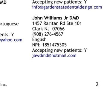 John A Williams, DMD - General Dentistry Near Me - Clark, New Jersey