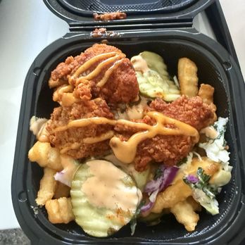 Dave's Hot Chicken - Small Top Loaded Fries - Chicken Shop Near Me - Northridge, California Dave's Hot Chicken - Small Top Loaded Fries - Chicken Shop Near Me - Northridge, California