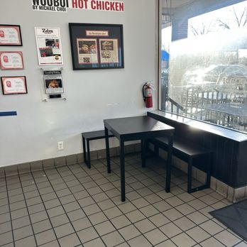 Wooboi Hot Chicken - Inside (only one seating area) - Chicken Shop Near Me - Fairfax, Virginia