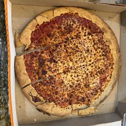 Little Caesar's Pizza - May not look it, but this pie is burnt to a crisp...now common experience for orders placed on the app.
