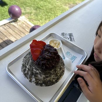 Familee Korean Shave Ice - Black sesame shaved iced - Desserts Near Me - Kapaʻa, Hawaii Familee Korean Shave Ice - Black sesame shaved iced - Desserts Near Me - Kapaʻa, Hawaii