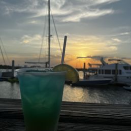 Drink at sunset