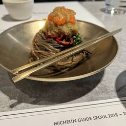 Crab roe noodles (was not a fav) Crab roe noodles (was not a fav)
