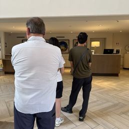 Still waiting in line.