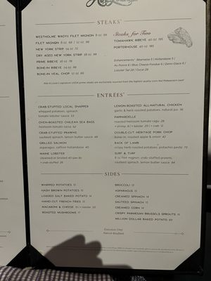 Menu photo 1 Abe & Louie's Boca Raton Boca Raton, FL Menu photo 1 Abe & Louie's Boca Raton Boca Raton, FL