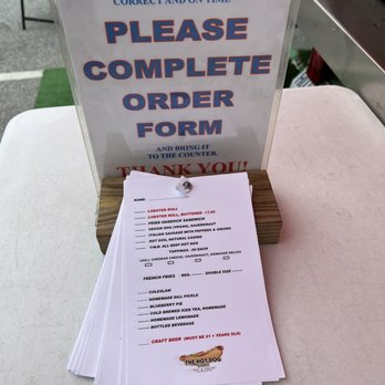 The Hot Dog Cart - Menu (June 2022) - Food Stands Near Me - Winter Harbor, Maine
