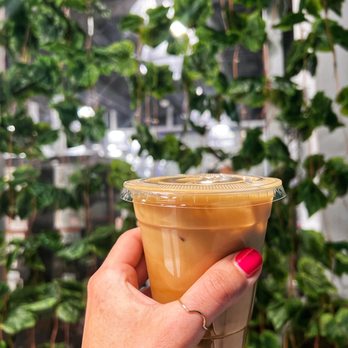 Reverie Coffee - Iced lavender latte with coconut milk - Coffee Roasteries Near Me - Pawling, New York Reverie Coffee - Iced lavender latte with coconut milk - Coffee Roasteries Near Me - Pawling, New York