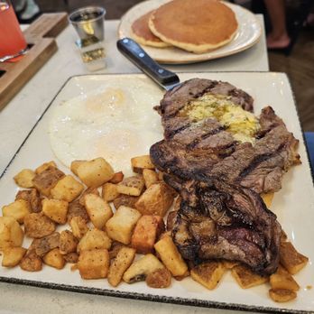 The Brunch District - Steak & Eggs with pancakes - Breakfast & Brunch Near Me - Colleyville, Texas The Brunch District - Steak & Eggs with pancakes - Breakfast & Brunch Near Me - Colleyville, Texas