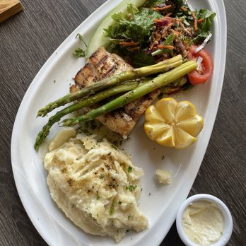 Hapy Bistro - Seabass and mashed potatoes were so good. We could not stop eating them. - Mediterranean Near Me - Pismo Beach, California Hapy Bistro - Seabass and mashed potatoes were so good. We could not stop eating them. - Mediterranean Near Me - Pismo Beach, California