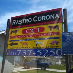 Corona Cattle - Street sign