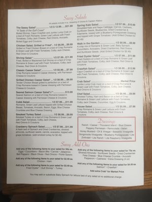 Menu photo 2 Lancaster's Ocean Springs, MS