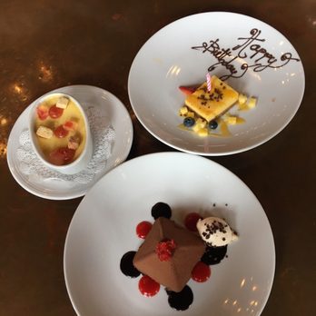 Hugo's - Corn flan and chocolate pyramid - Mexican Near Me - Houston, Texas