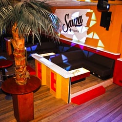 Dollhouse Beach - Sauca Tequila Lounge von oben