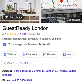 GuestReady London - Google business profile reviews of GuestReady - Property Management Near Me - London, XGL GuestReady London - Google business profile reviews of GuestReady - Property Management Near Me - London, XGL