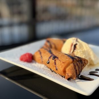 The Rooftop Lounge Oswego - Raspberry Cheesecake Chimis - New American Near Me - Oswego, New York The Rooftop Lounge Oswego - Raspberry Cheesecake Chimis - New American Near Me - Oswego, New York