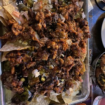Loft18 - Nachos with pulled pork and chicken - Sports Bars Near Me - Metairie, Louisiana Loft18 - Nachos with pulled pork and chicken - Sports Bars Near Me - Metairie, Louisiana