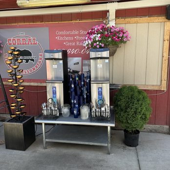 The CORRAL - Self serve water station - Burgers Near Me - Gardiner, Montana The CORRAL - Self serve water station - Burgers Near Me - Gardiner, Montana