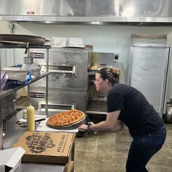 Making pizza