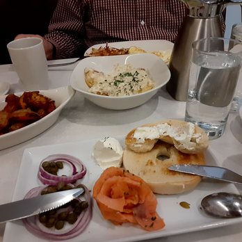 Matchbox Diner & Drinks - Lox Platter. Biscuits and gravy. Freshly brewed coffee. - New American Near Me - Grand Rapids, Michigan