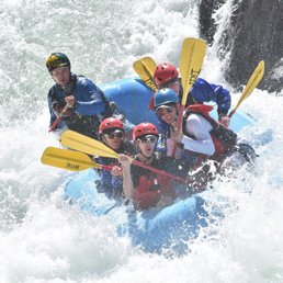 One of the first rapids. Thrilling! One of the first rapids. Thrilling!