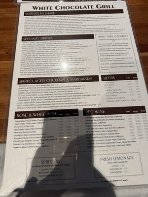 Menu photo 3 The White Chocolate Grill Phoenix, AZ