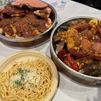 Bag O' Crab - Combo 1 & Combo 3 with garlic noodles - Seafood Near Me - San Leandro, California