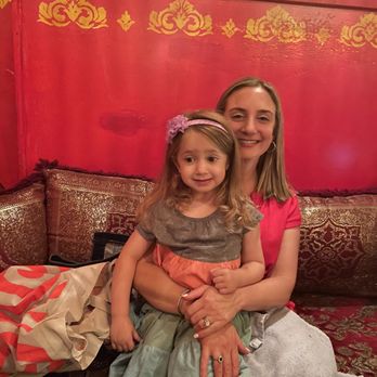 Marrakesh Restaurant - Stacy and Shayna enjoying the belly dancer show - Moroccan Near Me - Philadelphia, Pennsylvania