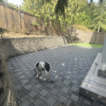 Grassroots Construction - Retaining wall, paver patio, and turf. - Landscaping Near Me - Lake Oswego, Oregon