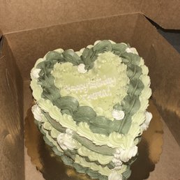a heart shaped cake in a box a heart shaped cake in a box