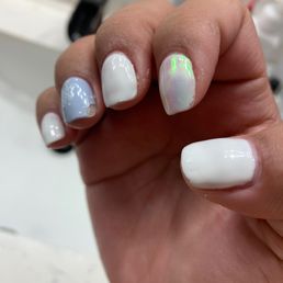 Chipped gel manicure after 6 days... Chipped gel manicure after 6 days...