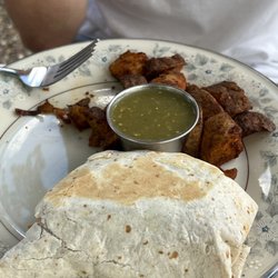 The Farmer's Table Cafe - Half of the breakfast burrito