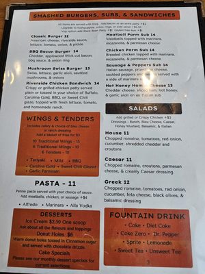 Menu photo 1 The Riverside Lillington, NC Menu photo 1 The Riverside Lillington, NC