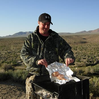 Walker River Resort - Justin cooking the lobster at Walker River Resort. - Resorts Near Me - Smith Valley, Nevada