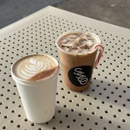 Mocha and iced peppermint mocha Mocha and iced peppermint mocha