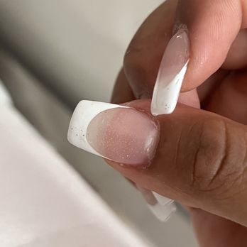 Area One Nail Spa - Uneven tip!! bubbles - Nail Salons Near Me - Corona, California Area One Nail Spa - Uneven tip!! bubbles - Nail Salons Near Me - Corona, California
