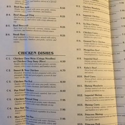Menu as of 4/2018 Menu as of 4/2018