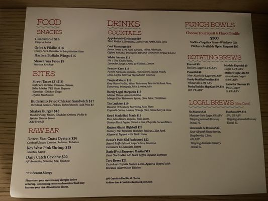 Menu photo 3 Broken Shaker Miami Beach, FL