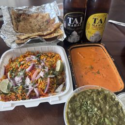 Garlic Naan, Lamb Biryani, Chicken Tikka Masala, Saag Chana Garlic Naan, Lamb Biryani, Chicken Tikka Masala, Saag Chana