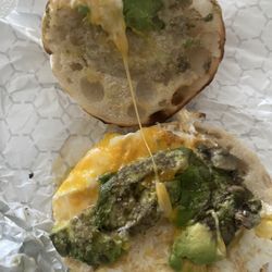 Jagis Bagel & Deli - Egg and avocado English muffin