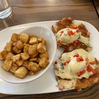 Another Broken Egg Cafe - Hash brown Benedict's - Breakfast & Brunch Near Me - Panama City Beach, Florida Another Broken Egg Cafe - Hash brown Benedict's - Breakfast & Brunch Near Me - Panama City Beach, Florida