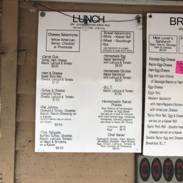 Lunch menu Lunch menu