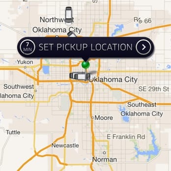 Uber - Sample of the app. - Taxis Near Me