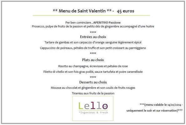 Menu photo 8 L'Osteria de Lello Lyon, 69 Menu photo 8 L'Osteria de Lello Lyon, 69